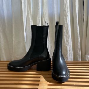Khaite Calgary Calfskin Tall Chelsea Boots Size 39.5 (US 9)